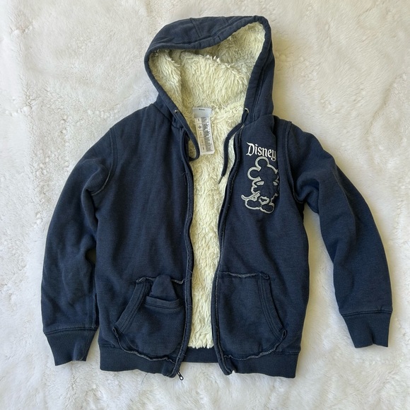 Disney Land Faux Shearling Lined Hoodie - Picture 2 of 3